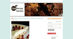 Desktop Screenshot of cakerecipesecrets.com